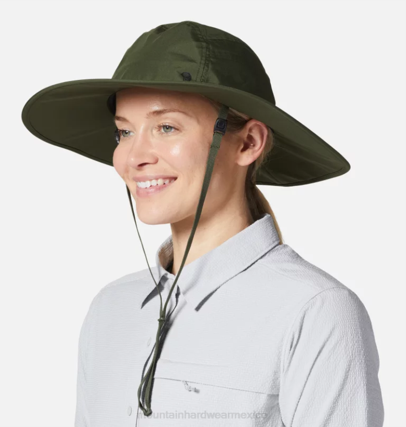 hombres accesorios excedente verde Mountain Hardwear exposición/2 sombrero de lluvia gore-tex infinium 84RX291 - Image 6