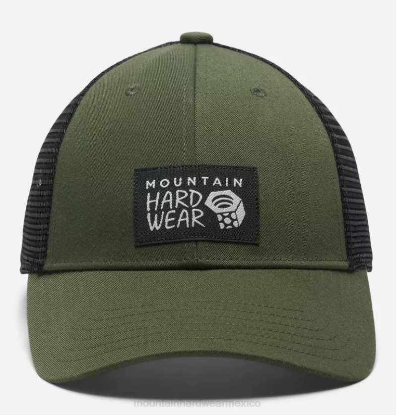 hombres accesorios excedente verde Mountain Hardwear gorra trucker con logo mhw 84RX433 - Image 3