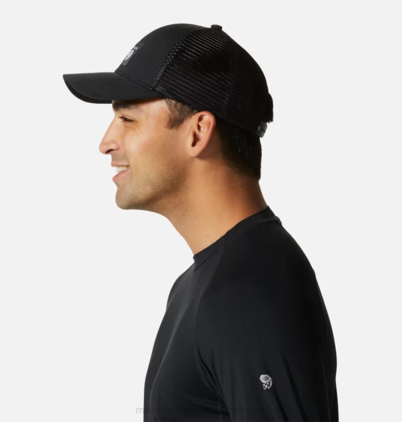 hombres accesorios negro Mountain Hardwear gorra trucker con logo mhw 84RX436 - Image 4