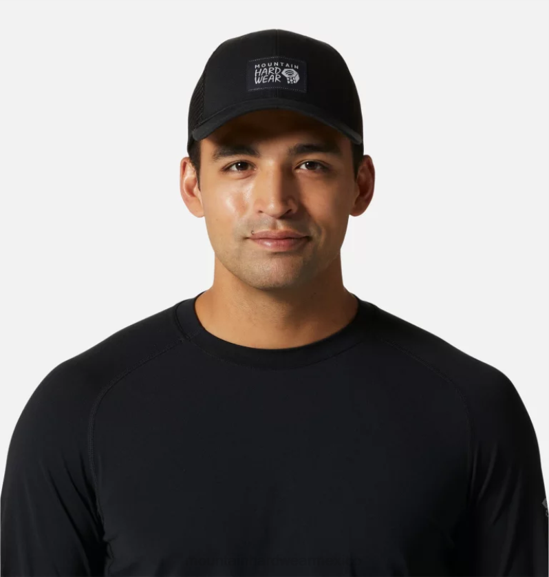 hombres accesorios negro Mountain Hardwear gorra trucker con logo mhw 84RX436 - Image 1