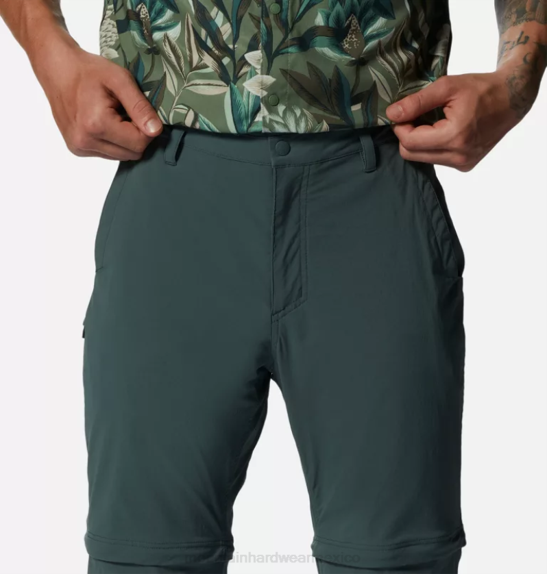 hombres fondos abeto negro Mountain Hardwear Pantalón convertible Basin Trek 84RX171 - Image 3