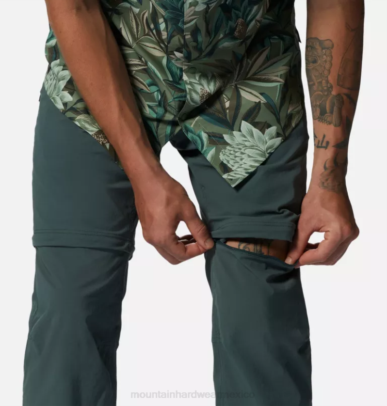 hombres fondos abeto negro Mountain Hardwear Pantalón convertible Basin Trek 84RX171 - Image 5