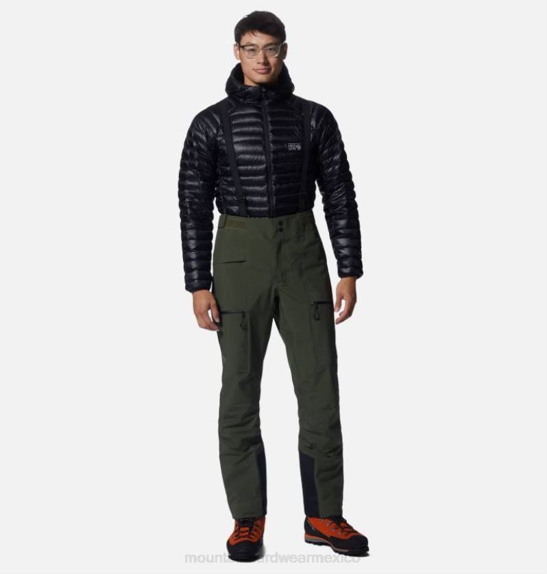 hombres fondos excedente verde Mountain Hardwear Pantalón Dawnlight Gore-Tex Pro 84RX246 - Image 1