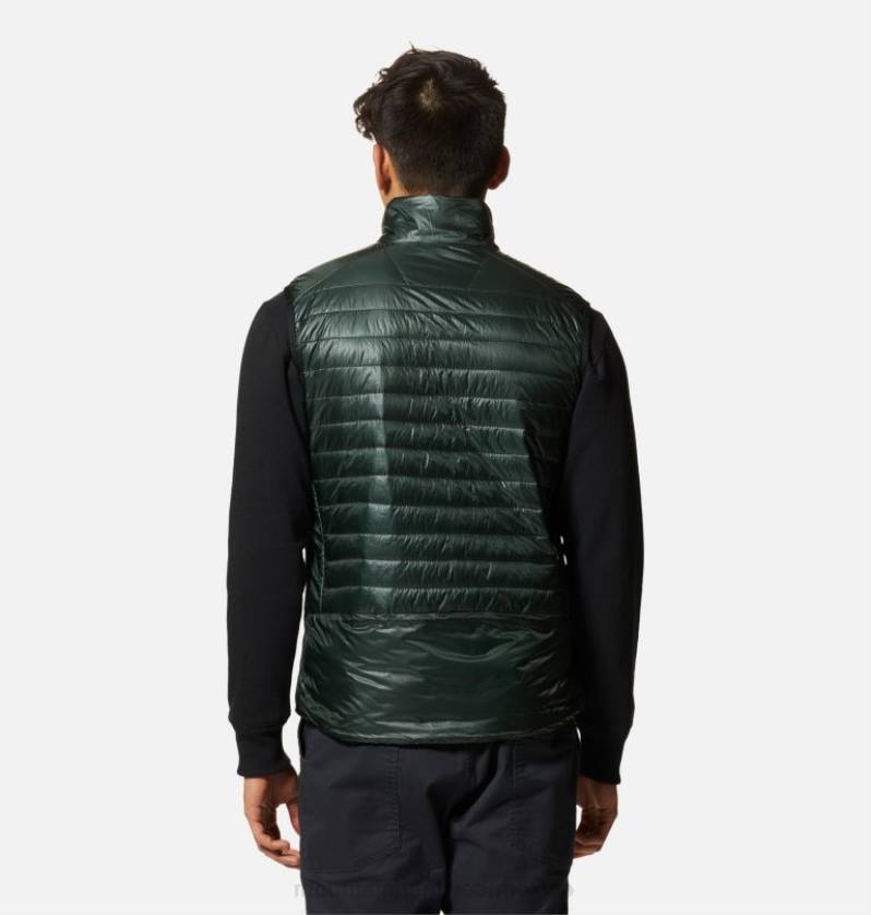 hombres tapas abeto negro Mountain Hardwear chaleco de sombra fantasma 84RX312 - Image 2