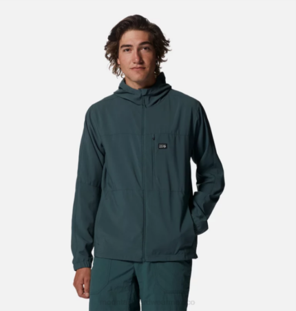 hombres tapas abeto negro Mountain Hardwear chaqueta del remitente del rastro 84RX113