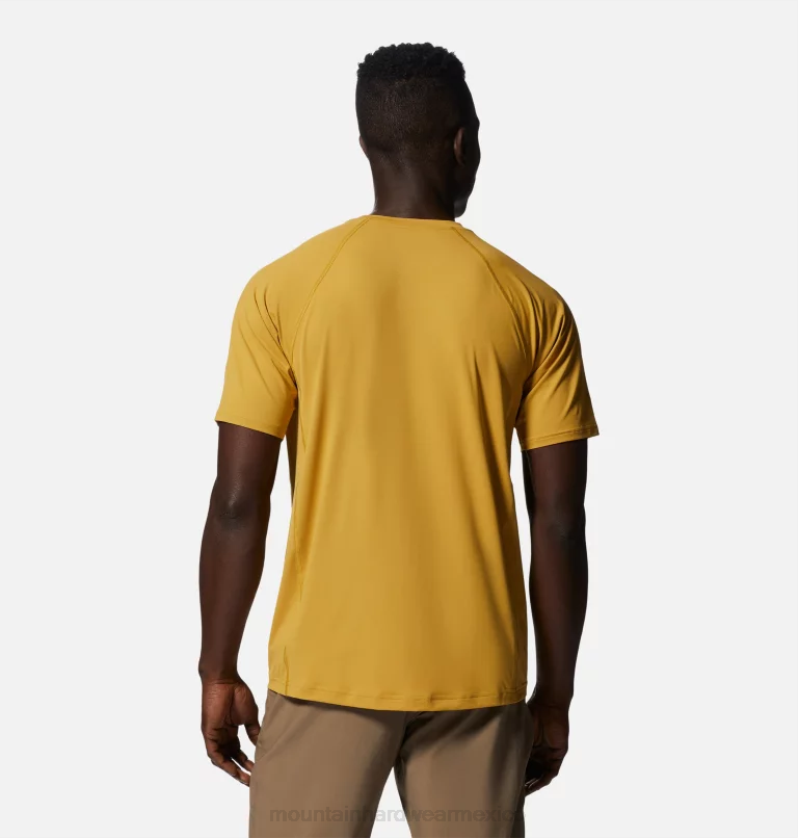 hombres tapas amarillo desierto Mountain Hardwear lago del cráter manga corta 84RX75 - Image 2