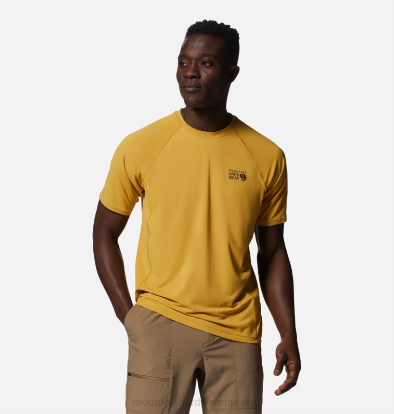 hombres tapas amarillo desierto Mountain Hardwear lago del cráter manga corta 84RX75 - Image 4