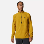 hombres tapas amarillo desierto Mountain Hardwear rejilla cumbre media cremallera 84RX241