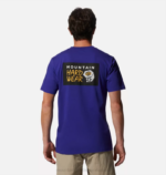 hombres tapas azul pequeño Mountain Hardwear logo mhw en una caja manga corta 84RX344 - Image 2