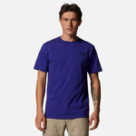 hombres tapas azul pequeño Mountain Hardwear logo mhw en una caja manga corta 84RX344