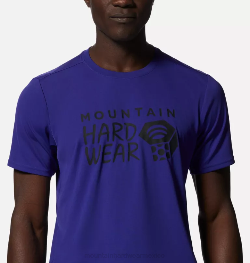 hombres tapas azul pequeño Mountain Hardwear tecnología malvada manga corta 84RX224 - Image 3