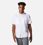 hombres tapas blanco Mountain Hardwear camisa de manga corta cañón 84RX329