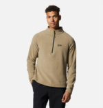 hombres tapas brezo de polvo de rastro Mountain Hardwear micropolar polartec con cremallera de 1/4 84RX449