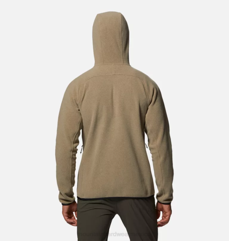 hombres tapas brezo de polvo de rastro Mountain Hardwear Sudadera con capucha y cremallera completa polartec de doble cepillado 84RX451 - Image 2
