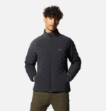 hombres tapas Brezo de tormenta oscura Mountain Hardwear chaqueta ligera elástica 84RX26