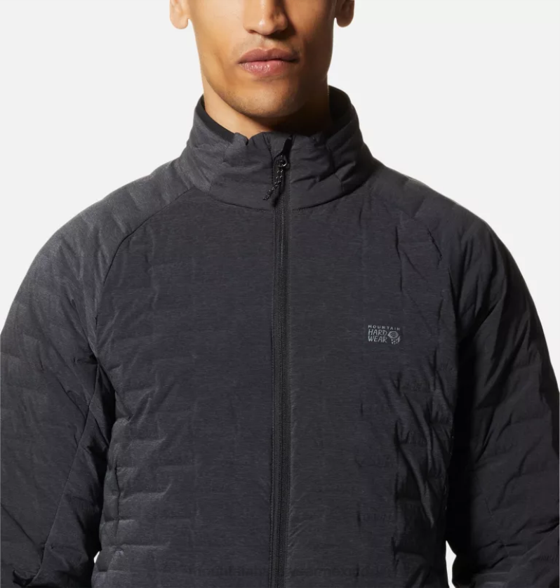 hombres tapas Brezo de tormenta oscura Mountain Hardwear chaqueta ligera elástica 84RX26 - Image 3