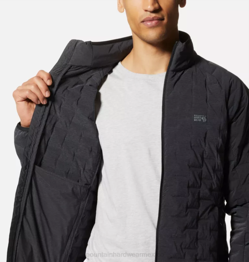 hombres tapas Brezo de tormenta oscura Mountain Hardwear chaqueta ligera elástica 84RX26 - Image 4