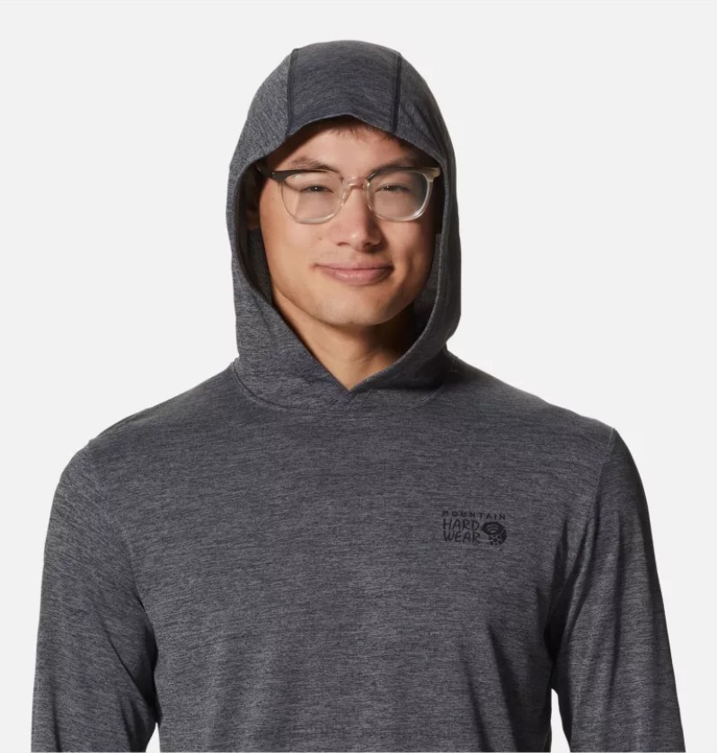 hombres tapas Brezo de tormenta oscura Mountain Hardwear sudadera con bloqueador solar 84RX201 - Image 3