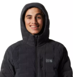 hombres tapas Brezo de tormenta oscura Mountain Hardwear sudadera con capucha estirable 84RX19 - Image 3