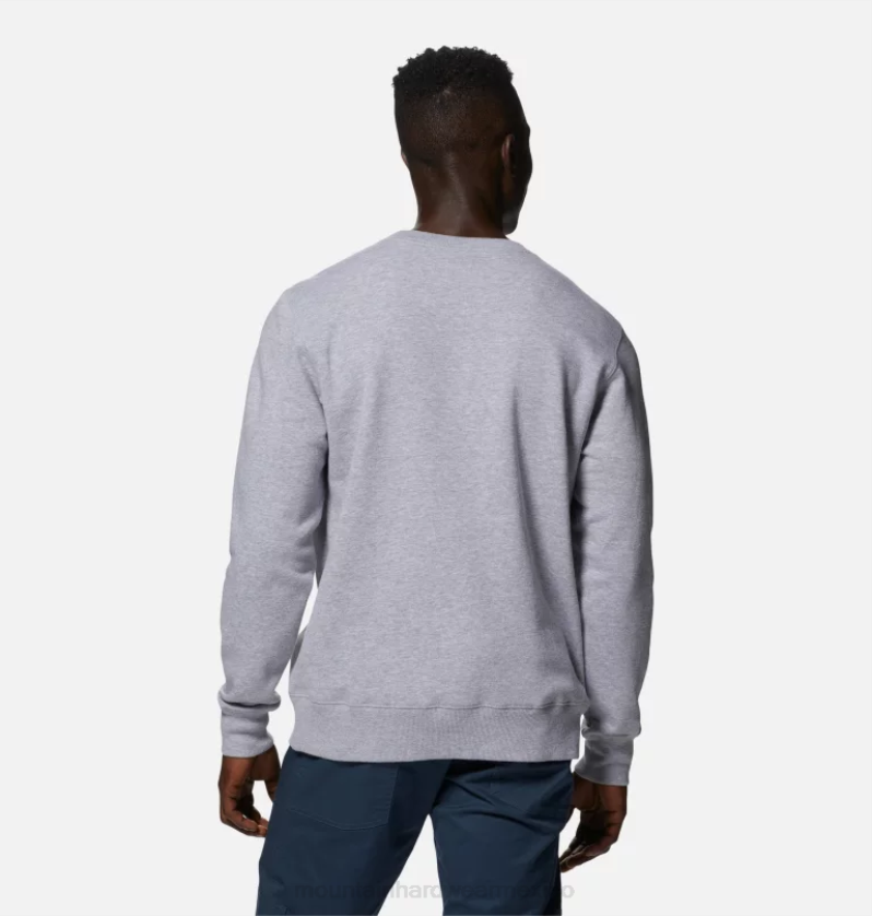 hombres tapas brezo gris Mountain Hardwear jersey con logo de mhw 84RX147 - Image 2