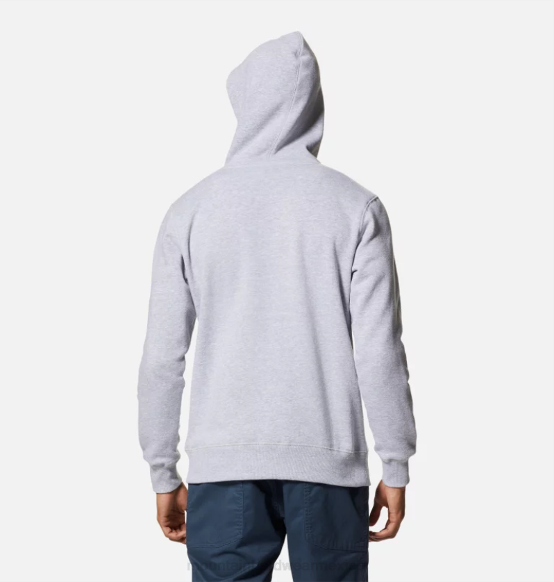 hombres tapas brezo gris Mountain Hardwear sudadera con capucha y logo mhw 84RX138 - Image 2