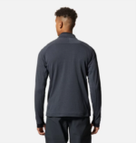 hombres tapas brezo pizarra azul Mountain Hardwear chaqueta polartec power grid con media cremallera 84RX267 - Image 2