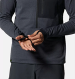 hombres tapas brezo pizarra azul Mountain Hardwear chaqueta polartec power grid con media cremallera 84RX267 - Image 4