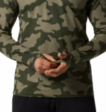 hombres tapas camuflaje de tierras verdes de piedra Mountain Hardwear sudadera con capucha elástica 84RX189 - Image 4