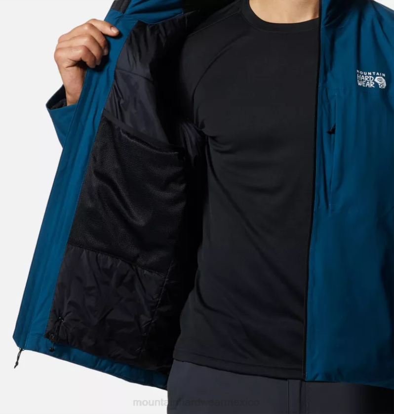 hombres tapas caspio oscuro Mountain Hardwear chaqueta elástica con aislamiento ozonic 84RX505 - Image 6