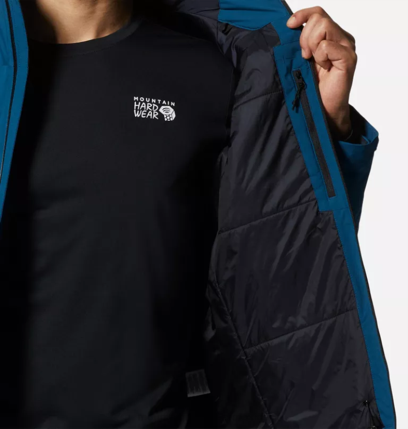 hombres tapas caspio oscuro Mountain Hardwear chaqueta elástica con aislamiento ozonic 84RX505 - Image 7