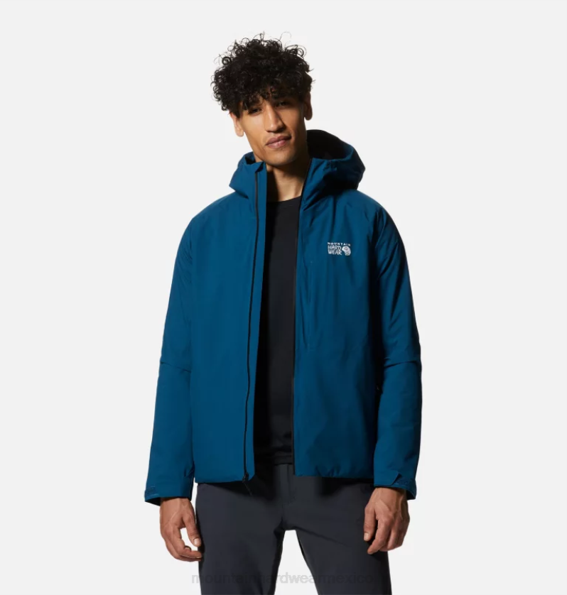 hombres tapas caspio oscuro Mountain Hardwear chaqueta elástica con aislamiento ozonic 84RX505 - Image 9