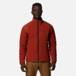 hombres tapas cobre oscuro Mountain Hardwear chaqueta ligera elástica 84RX27