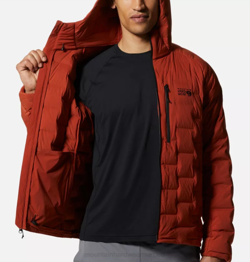 hombres tapas cobre oscuro Mountain Hardwear sudadera con capucha estirable 84RX18 - Image 6
