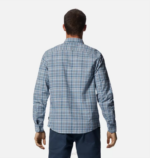 hombres tapas dosel de cambray azul a cuadros Mountain Hardwear camisa de manga larga de álamo grande 84RX395 - Image 2