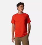 hombres tapas estado naranja Mountain Hardwear logo mhw en una caja manga corta 84RX343