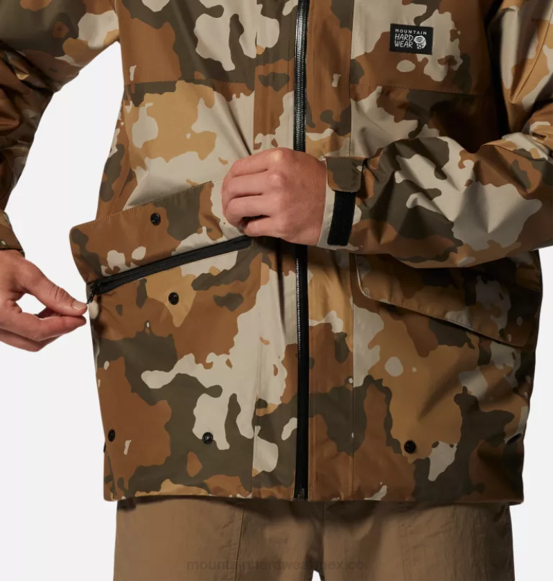 hombres tapas estampado de camuflaje de pinos nuez de corozo Mountain Hardwear chaqueta landsky gore-tex 84RX374 - Image 6