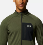 hombres tapas excedente de brezo verde Mountain Hardwear chaqueta polartec power grid con media cremallera 84RX270 - Image 2