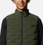 hombres tapas excedente verde Mountain Hardwear chaleco elástico 84RX126 - Image 3