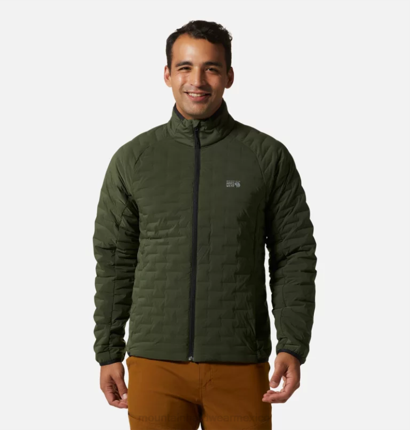 hombres_tapas_excedente_verde_mountain_hardwear_chaqueta_ligera_elastica_84rx29.png hombres tapas excedente verde Mountain Hardwear chaqueta ligera elástica 84RX29 - Image 1
