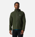 hombres tapas excedente verde Mountain Hardwear chaqueta ozónica elástica 84RX251
