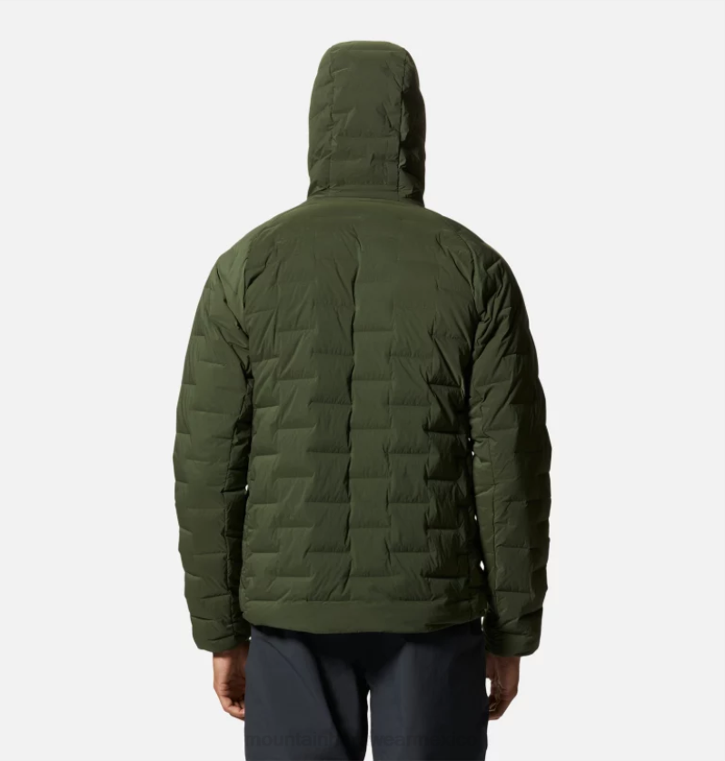 hombres tapas excedente verde Mountain Hardwear sudadera con capucha estirable 84RX16 - Image 2