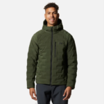 hombres tapas excedente verde Mountain Hardwear sudadera con capucha estirable 84RX16
