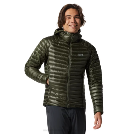 hombres tapas excedente verde Mountain Hardwear susurrador de fantasmas/2 sudadera con capucha 84RX5
