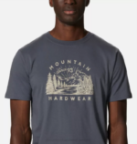 hombres tapas grafito Mountain Hardwear mhw vistas camiseta de manga corta 84RX91 - Image 3