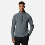 hombres tapas gris aluminio Mountain Hardwear rejilla cumbre media cremallera 84RX239