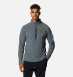 hombres tapas gris aluminio Mountain Hardwear rejilla cumbre media cremallera 84RX239
