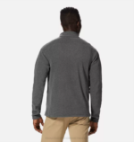 hombres tapas gris jaspeado metalizado Mountain Hardwear micropolar polartec con cremallera de 1/4 84RX448 - Image 2