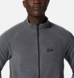 hombres tapas gris jaspeado metalizado Mountain Hardwear polartec micropolar con cremallera completa 84RX441 - Image 3
