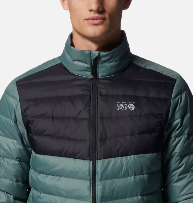 hombres tapas gris tormenta/negro Mountain Hardwear chaqueta alpina glen 84RX384 - Image 3