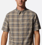 hombres tapas hamaca badlands a cuadros Mountain Hardwear camisa de manga corta de álamo grande 84RX398 - Image 3